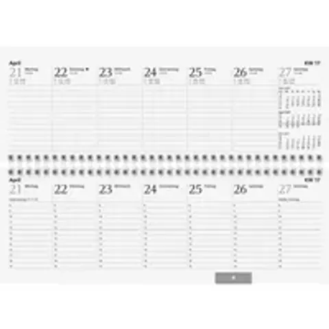 Glocken Tischkalender , Querterminbuch, , 2027, blau – Bild 3