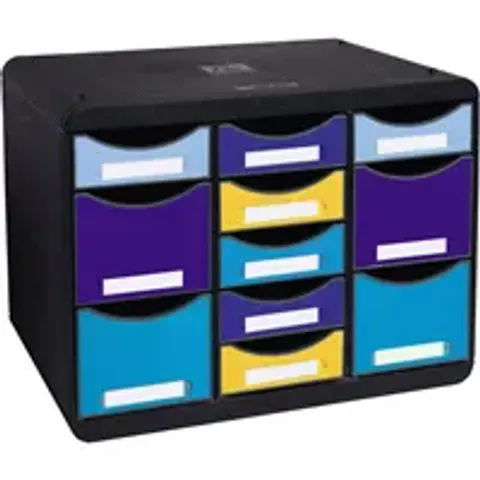 EXACOMPTA Schubladenbox STORE-BOX MULTI Bee Blue, 11 Schübe – Bild 2