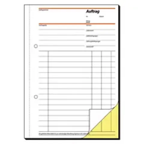 sigel Formularbuch , Auftrag, , A5, 2 x 40 Blatt, SD – Bild 2
