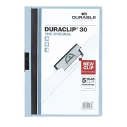 DURABLE Klemmhefter DURACLIP ORIGINAL 30, DIN A4, hellblau – Bild 2