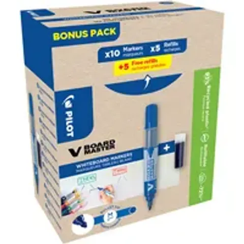 PILOT Whiteboard-Marker V BOARD MASTER, BONUS PACK, blau – Bild 3