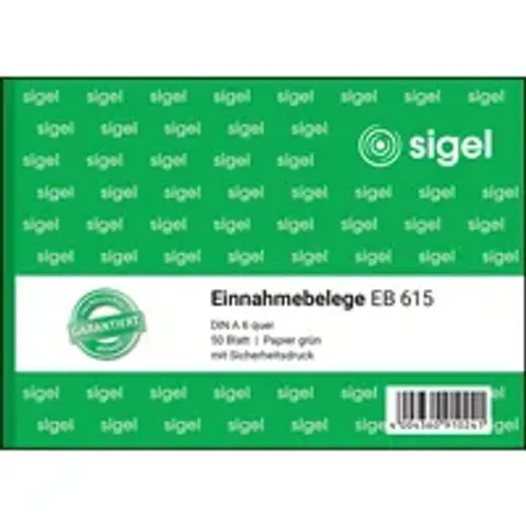 sigel Formularbuch , Einnahmebeleg, , A6 quer, 50 Blatt – Bild 2