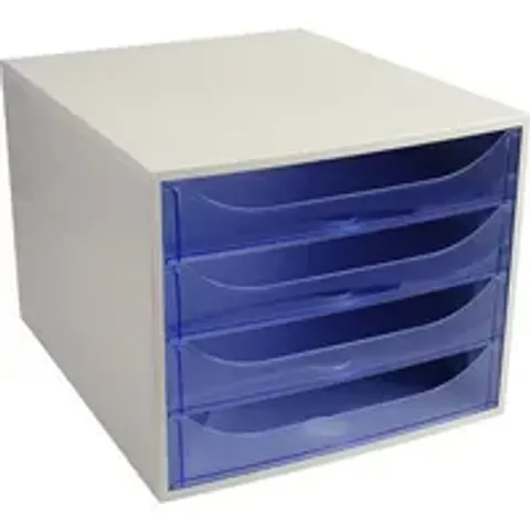 EXACOMPTA Schubladenbox ECOBOX, 4 Schübe, eisblau – Bild 2