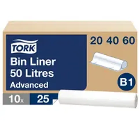 TORK Abfallsack, transparent, 50 Liter – Bild 2