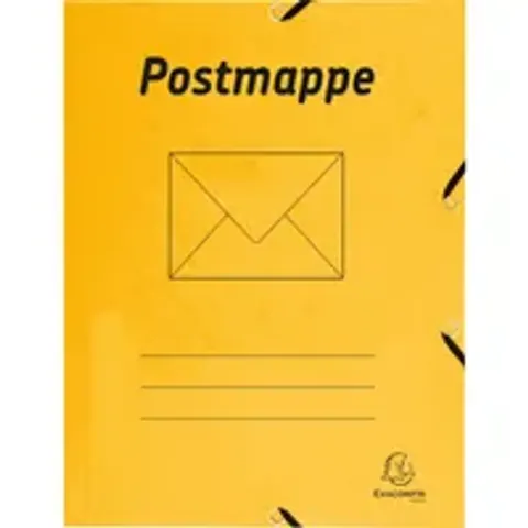 EXACOMPTA Postmappe, DIN A4, Karton, gelb – Bild 2