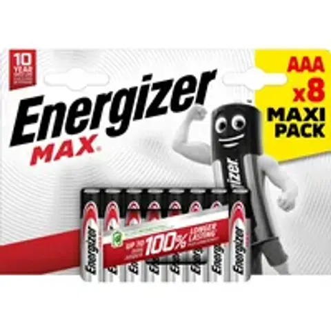 Energizer Batterie MAX -AAA LR3 Micro Maxipack 8St. – Bild 2