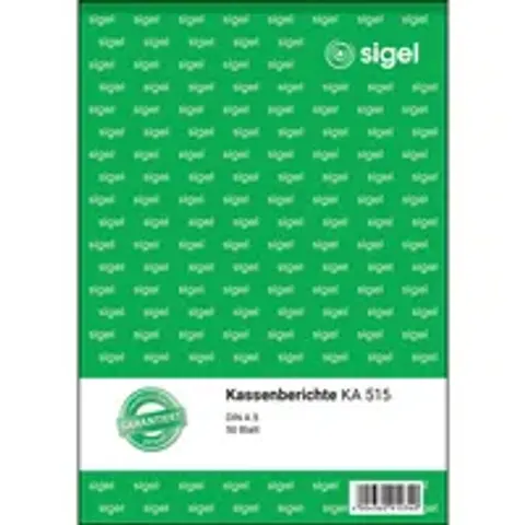 sigel Formularbuch , Kassenbericht, , A5, 50 Blatt – Bild 2