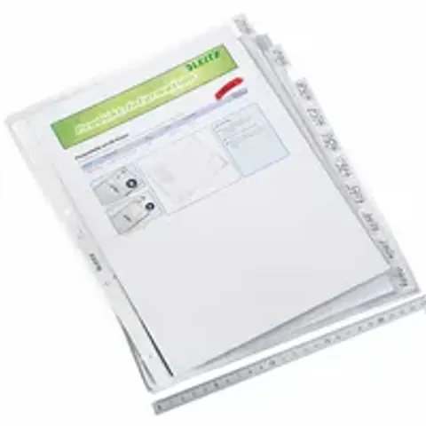 LEITZ Register-Prospekthülle, blanko, A4, PP, 10-teilig – Bild 2