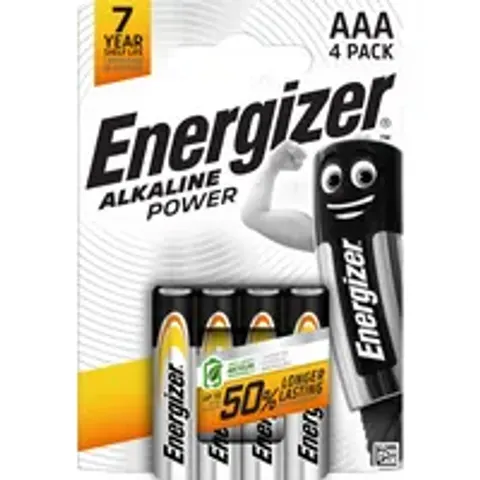Energizer Batterie Alkaline Power -AAA LR3 Micro 4St. – Bild 2