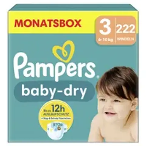 Pampers - Grösse 3 Monatsbox, 222STK – Bild 3