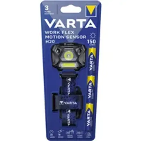 VARTA Kopflampe , Work Flex Motion Sensor H20, , inkl. 3x AAA – Bild 2
