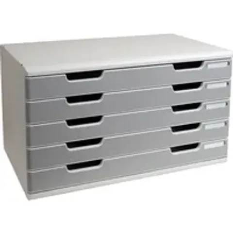 EXACOMPTA Schubladenbox MODULO A3, 5 Schübe, steingrau – Bild 2