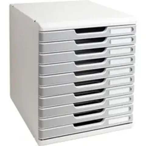 EXACOMPTA Schubladenbox MODULO A4, 10 Schübe, steingrau – Bild 2