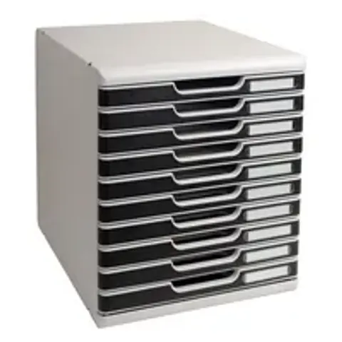 EXACOMPTA Schubladenbox MODULO A4, 10 Schübe, schwarz – 302014D – Bild 2