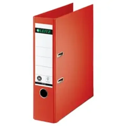 LEITZ Ordner Rückenbreite 8 cm DIN A4 Karton hellrot – Bild 2
