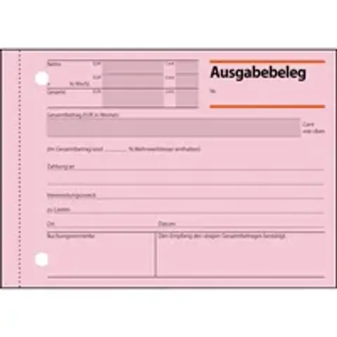 sigel Formularbuch , Ausgabebeleg, , A6 quer, 50 Blatt – Bild 2