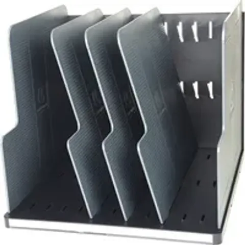 EXACOMPTA Sortierstation MODULOTOP, 4 Fächer, schwarz/grau – Bild 2