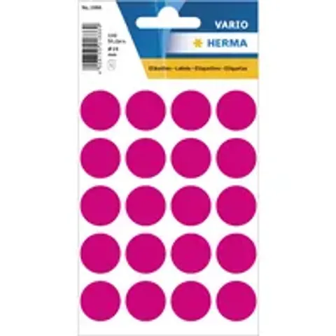 HERMA Markierungspunkte, Durchmesser: 19 mm, pink – Bild 2