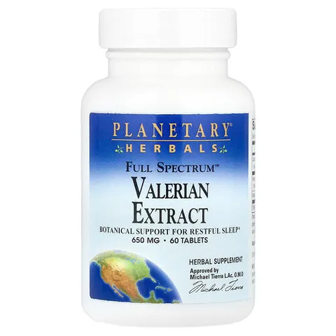 Planetary Herbals, Full Spectrum Valerian Extract, 60 Tablets – image 2