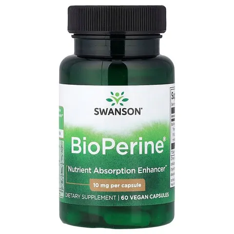 Swanson Bioperine, 10mg - 60 caps – image 2