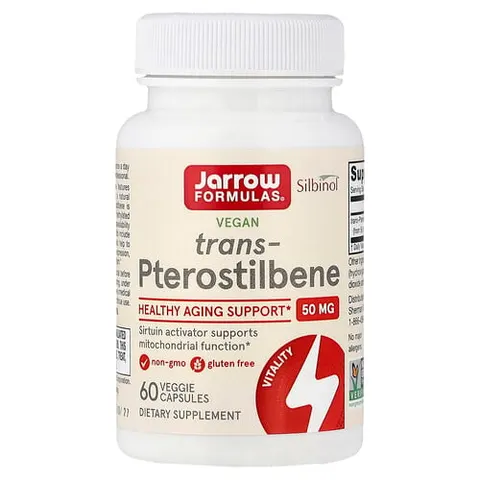 Jarrow Formulas Trans-Pterostilbene 50mg - 60 Veggie Capsules – image 2