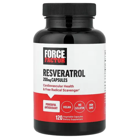 Force Factor, Resveratrol, 200 mg, 120 Vegetable Capsules – image 2