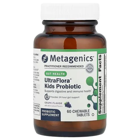 Metagenics, MetaKids, Probiotic, Grape, 60 Tablets – image 2