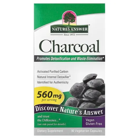 Nature's Answer Charcoal Caps 90 1554 – image 2