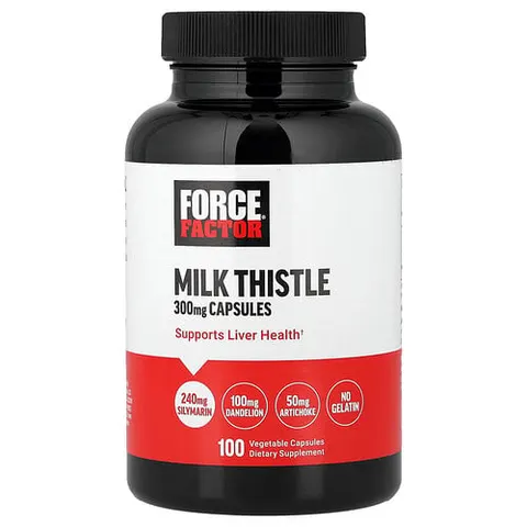 Force Factor, Milk Thistle, 300 mg , 100 Vegetable Capsules – image 2