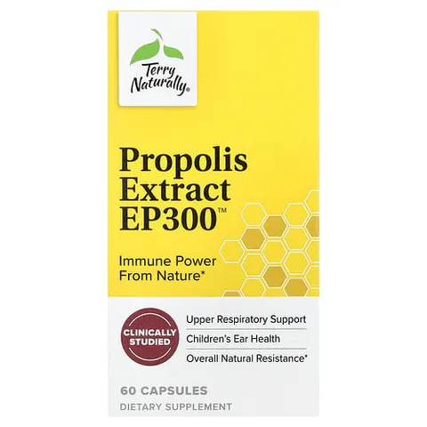 Terry Naturally, Propolis Extract EP300, 60 Capsules – image 2