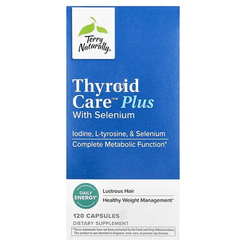 Terry Naturally, Thyroid Care Plus with Selenium, 120 Capsules – image 2