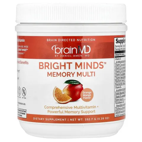 BrainMD, Bright Minds Memory Multi, Orange Mango, 5.4 oz (153.6 g) – image 2
