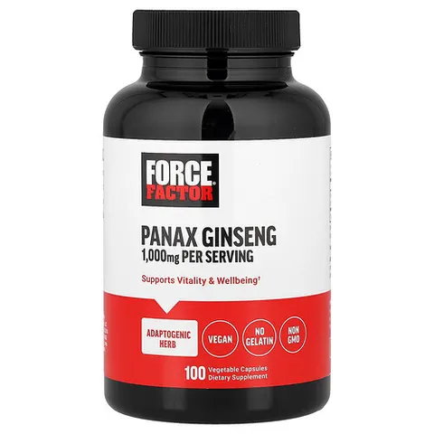 Force Factor, Panax Ginseng, 100 Vegetable Capsules (500 mg per Capsule) – image 2