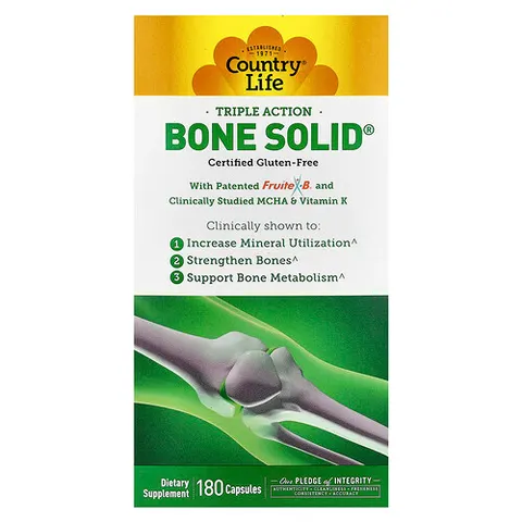 Country Life, Triple Action Bone Solid, 180 Capsules – image 2