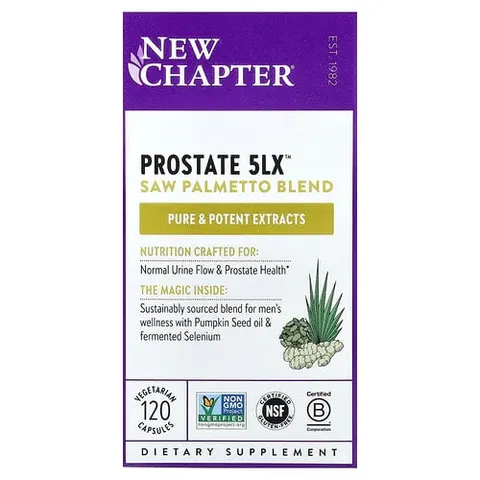 Chapter, Prostate 5LX, 120 Vegetarian Capsules – image 2