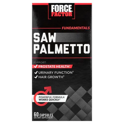Force Factor, Fundamentals, Saw Palmetto, 60 Capsules – image 2