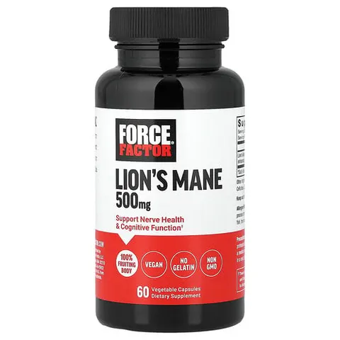 Force Factor, Lion's Mane, 500 mg , 60 Vegetable Capsules – image 2