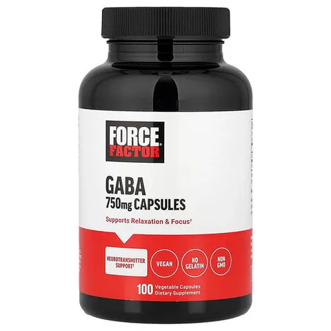 Force Factor, GABA, 750 mg, 100 Vegetable Capsules – image 2