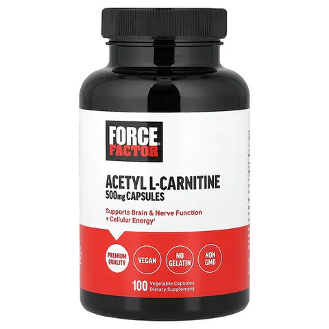 Force Factor, Acetyl L-Carnitine, 500 mg, 100 Vegetable Capsules – image 2