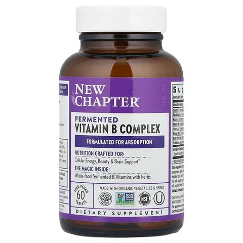 Chapter, Fermented Vitamin B Complex, 60 Vegan Tablets – image 2