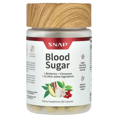 Snap Supplements, Blood Sugar, 60 Capsules – image 2