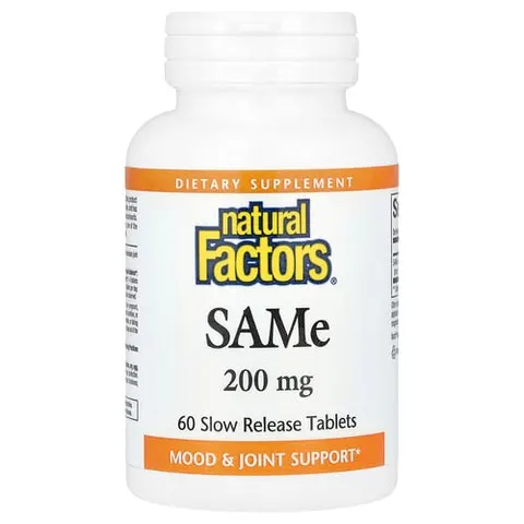Natural Factors, SAMe , 200 mg, 60 Slow Release Tablets – image 2
