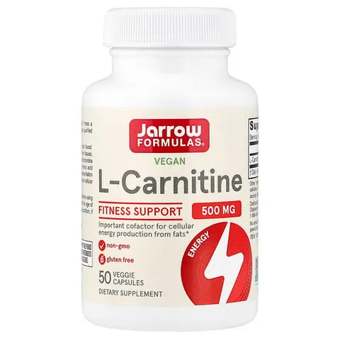Jarrow Formulas, L-Carnitine 500, 50 Veggie Caps – image 2