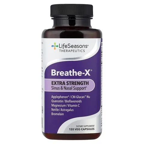 LifeSeasons, Therapeutics, Breathe-X®, 120 Veg Capsules – image 2