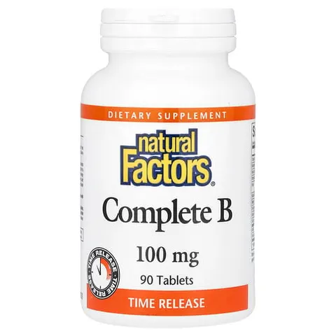 Natural Factors, Complete B, 90 Tablets – image 2