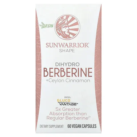 Sunwarrior, Shape, Dihydro Berberine + Ceylon Cinnamon, 60 Vegan Capsules – image 2