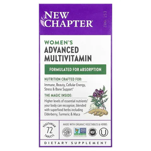 Chapter, Women's Advanced Multi, 72 Vegetarian Tablets – image 2