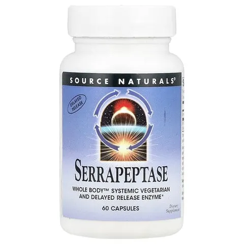Source Naturals, Serrapeptase, 60 Capsules – image 2