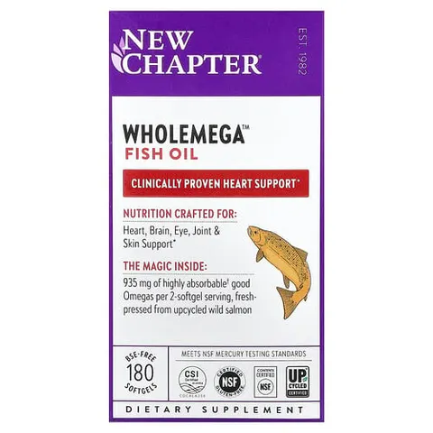 Chapter, Wholemega Fish Oil, 180 Softgels – image 2