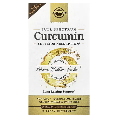 Solgar Full Spectrum Curcumin 30 Capsules – image 2
